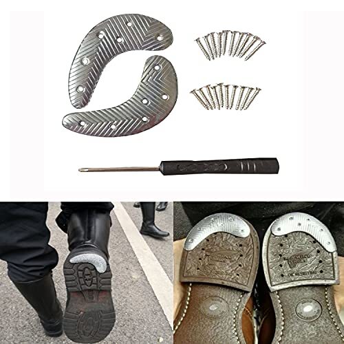 Repair Kit for Mens Shoe and Boot. Metal Heel Plates and Nails. M30