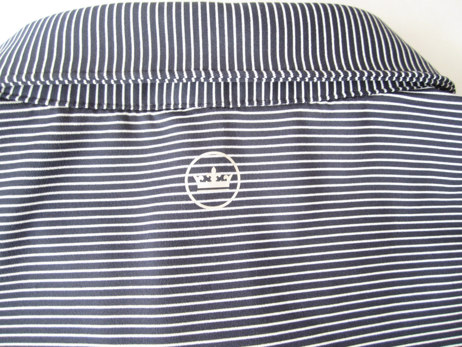 Men Peter Millard Crown Crafted Striped 1967 Blue Bird Sleeve Shirt Sz L (MT787)