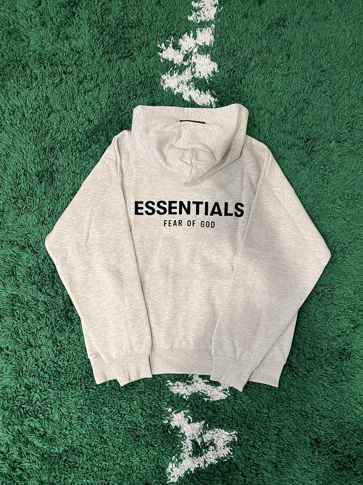 Fear of God Essentials Light Oatmeal Hoodie size M