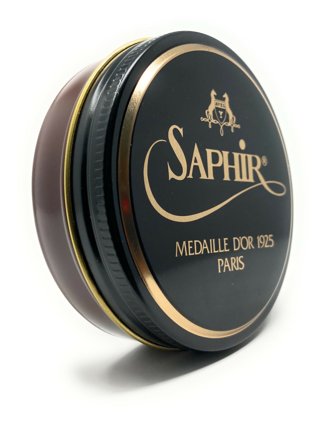 Medium Brown – Saphir Medaille d’Or Pate de Luxe Shoe Polish Wax – 50ml Tin