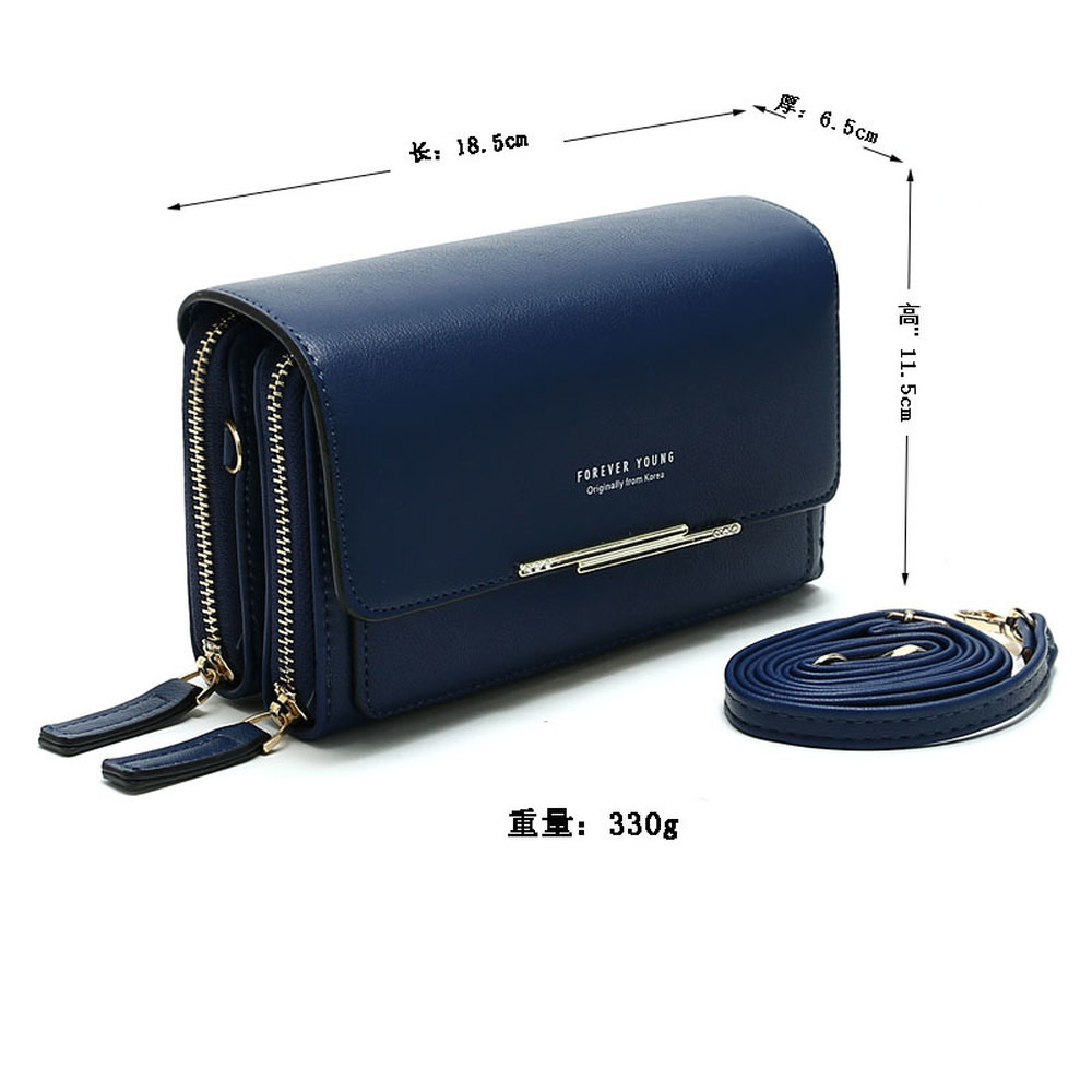 Leather Large Capacity Multifunctional Shoulder Clutch Crossbody Bag Phone Purse