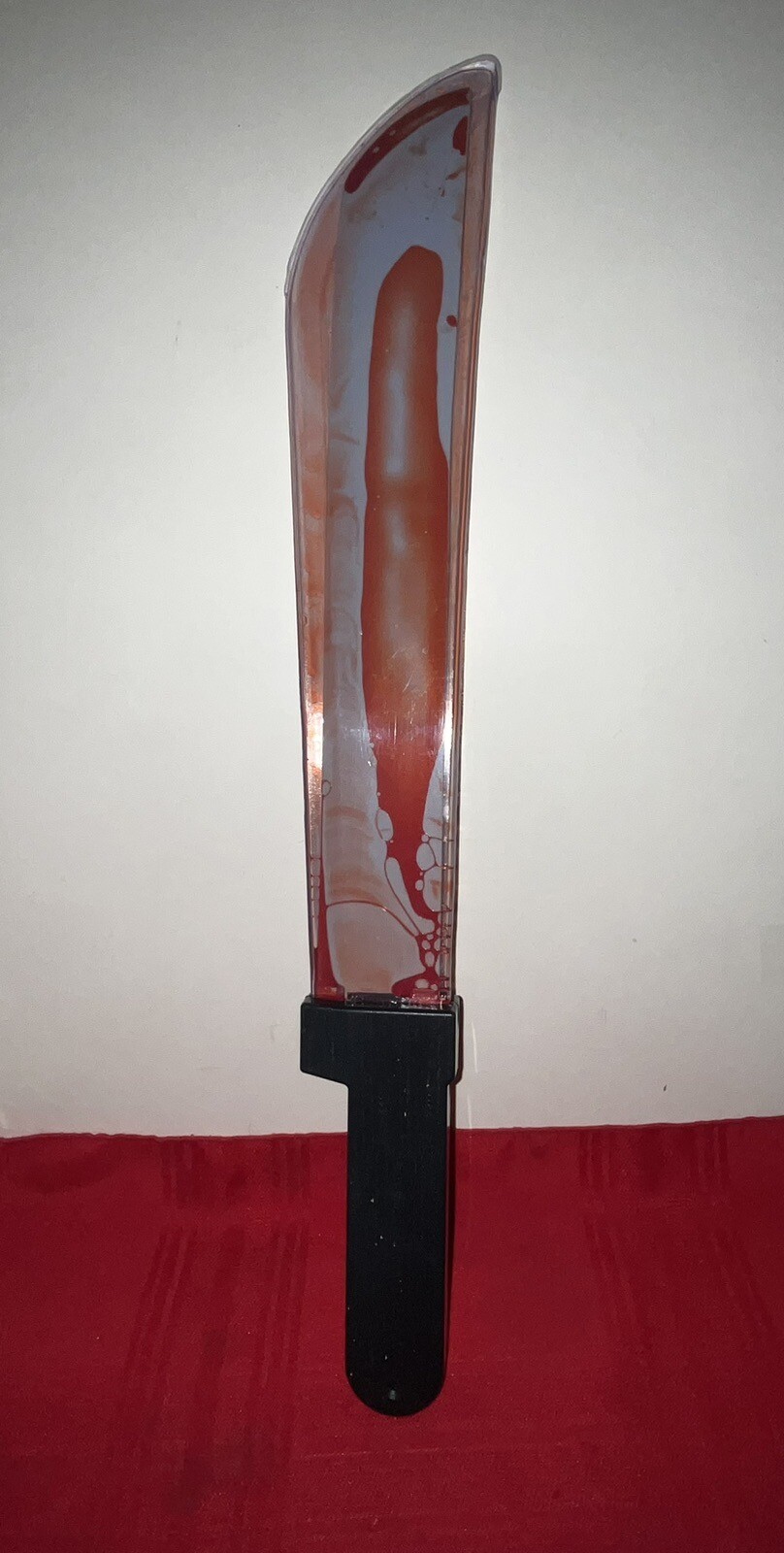 VTG 2002 FAUX BLOODY 21” PLASTIC DAGGER BUTCHER KNIFE HALLOWEEN PROP GUANGDONG
