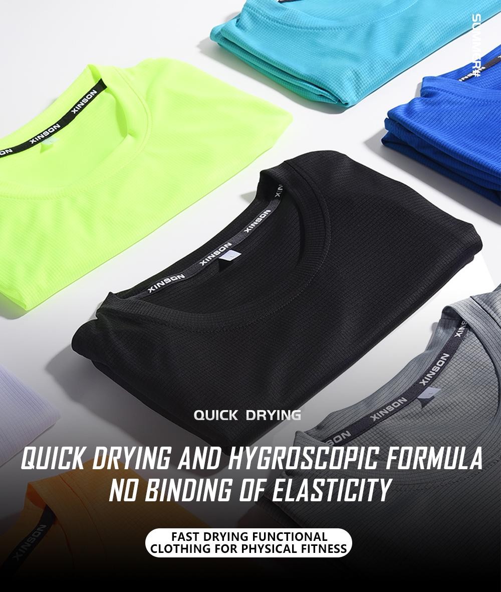 Summer Ice Silk Long Sleeve T-shirt Men 2023 New Quick Dry Breathable Air Condit