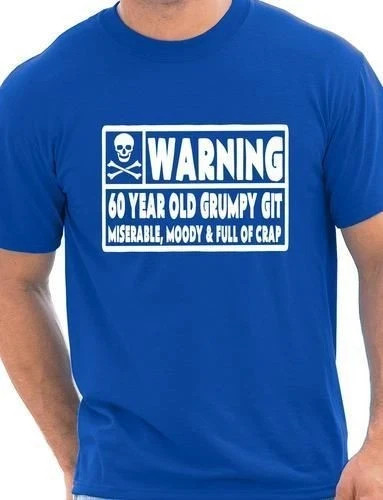 60 Year Old Git Mens Funny 60th Birthday Gift Fathers Day T-Shirt