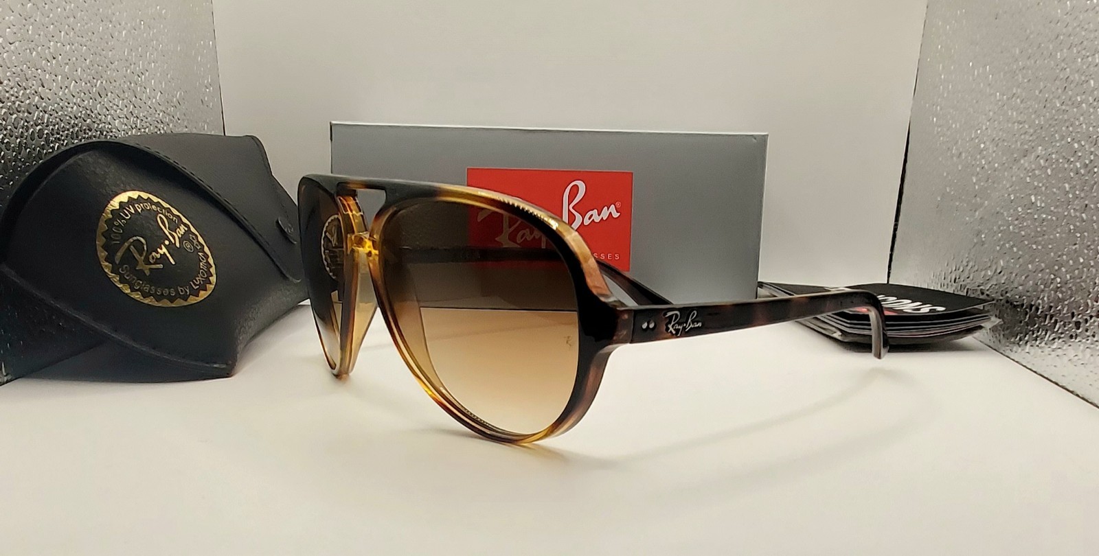 New Ray-Ban Cats 5000 Havana Brown Sunglasses RB4125 710/51 59MM Unisex