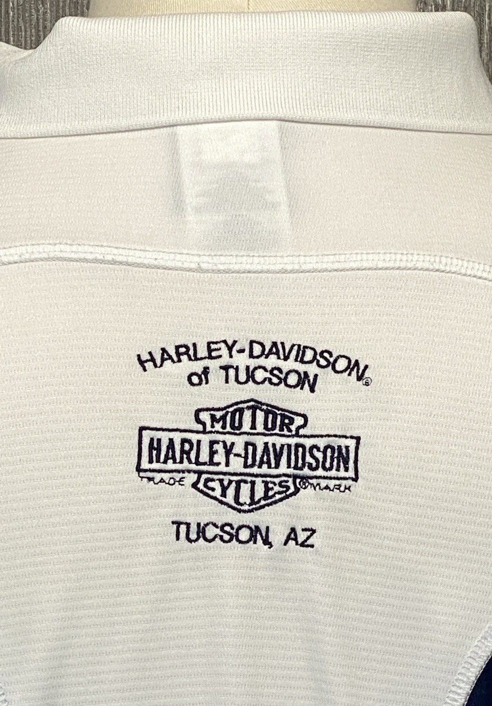 Harley Davidson Men’s Short Sleeve Embroidered Logo Golf Polo Shirt Size Large