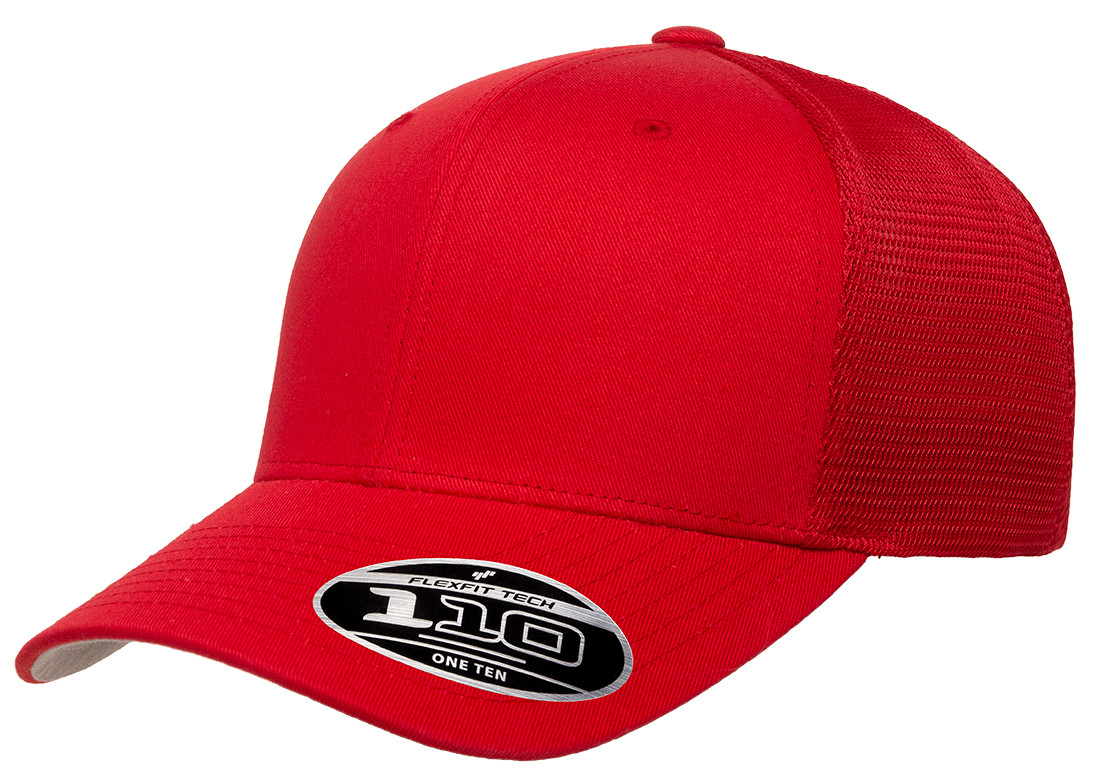 Flexfit Trucker Hat 110 6 Panel Adjustable OSFM Mesh Cap 2-Tone Flex Fit 110M/MT