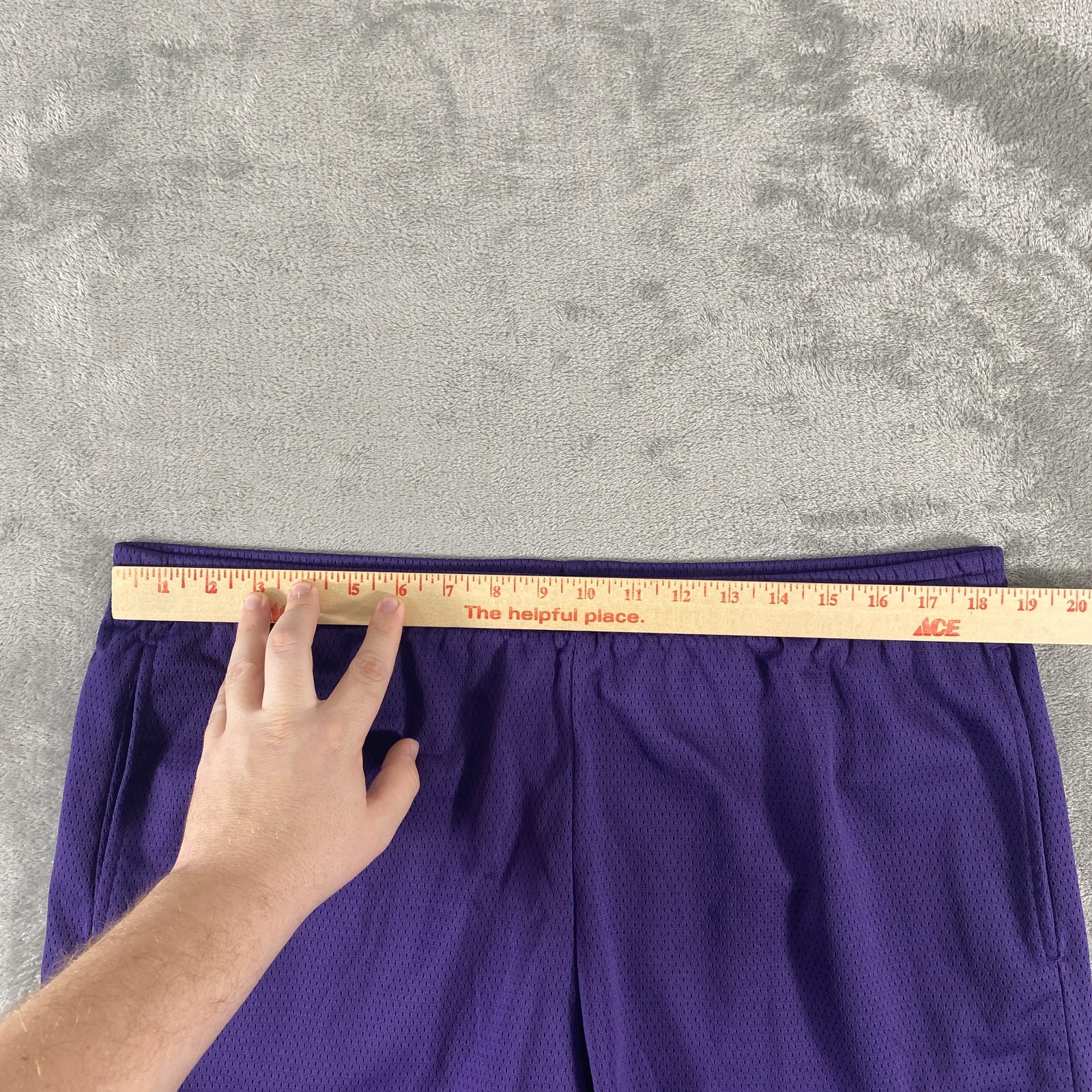 Vintage 90s Nike Air Mesh Shorts Mens XL Purple Black Tag Embroidered Logo