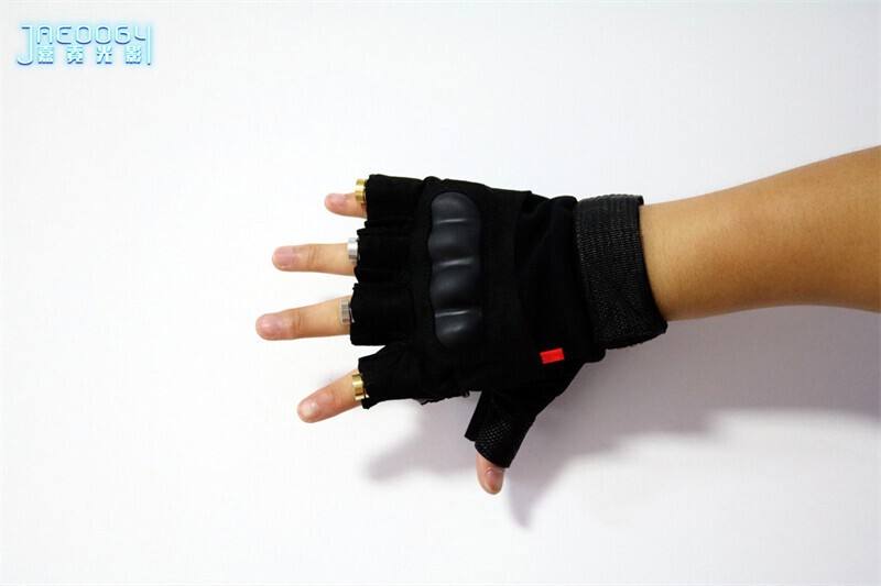 LED Light Glow Gloves DJ Dancer Bar Stage Show Color Laser Gloves Cosplay Props