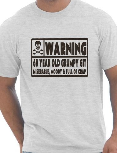 60 Year Old Git Mens Funny 60th Birthday Gift Fathers Day T-Shirt