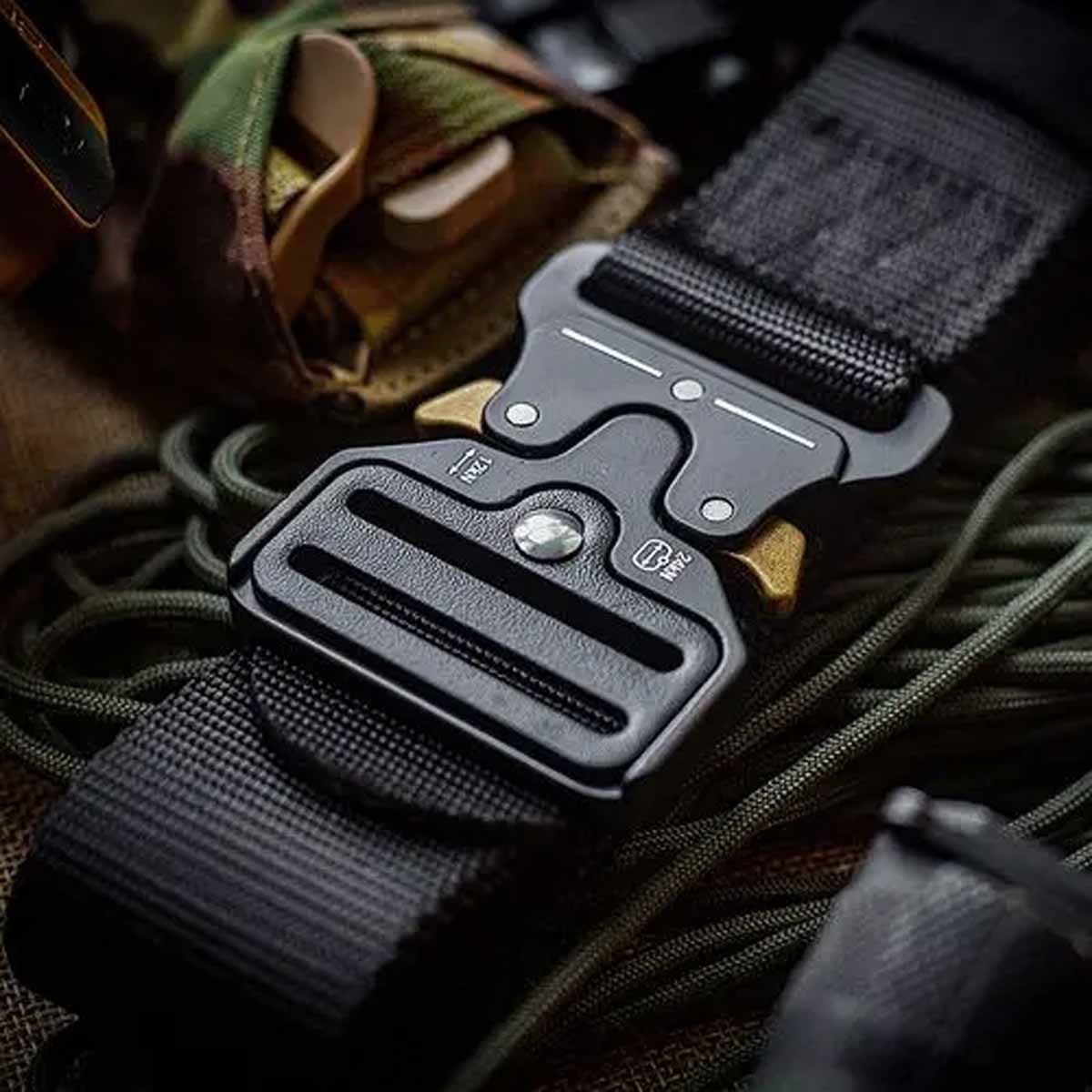 Men’s Outdoor Tactics Waist Belt Multifunctional Buckle Nylon Military Belt