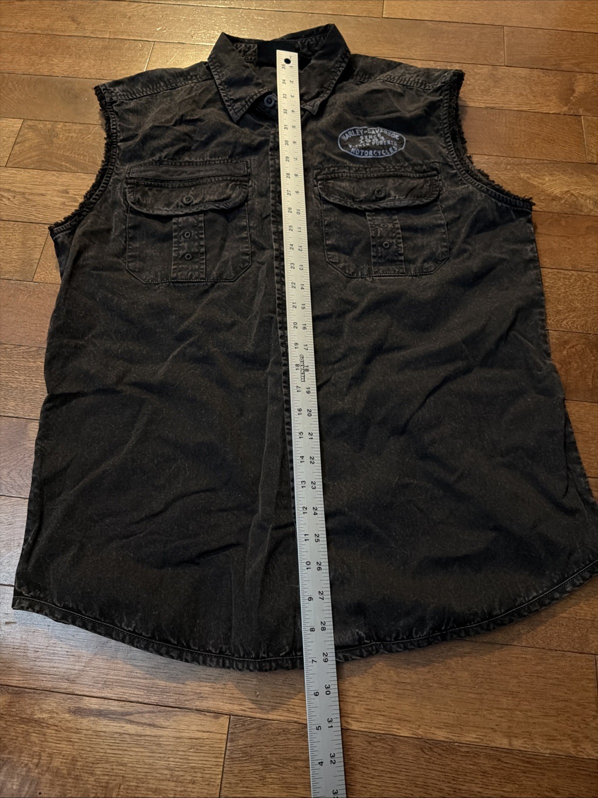 Harley Davidson Men’s Dark Grey Sleeveless Shirt Since 1903 Large