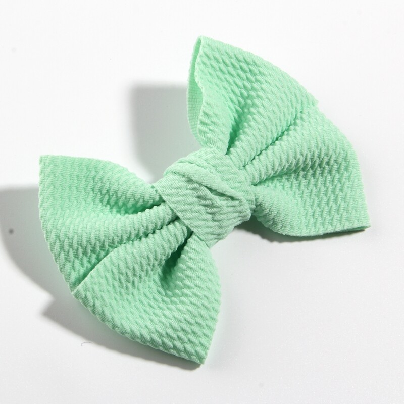 50PCS 11CM 4.3″ Big Seersucker Waffle Hair Bows For Hair Accessories Boutique