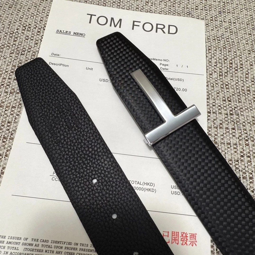 Tom Ford Lychee Pattern Casual/Professional Leather Belt