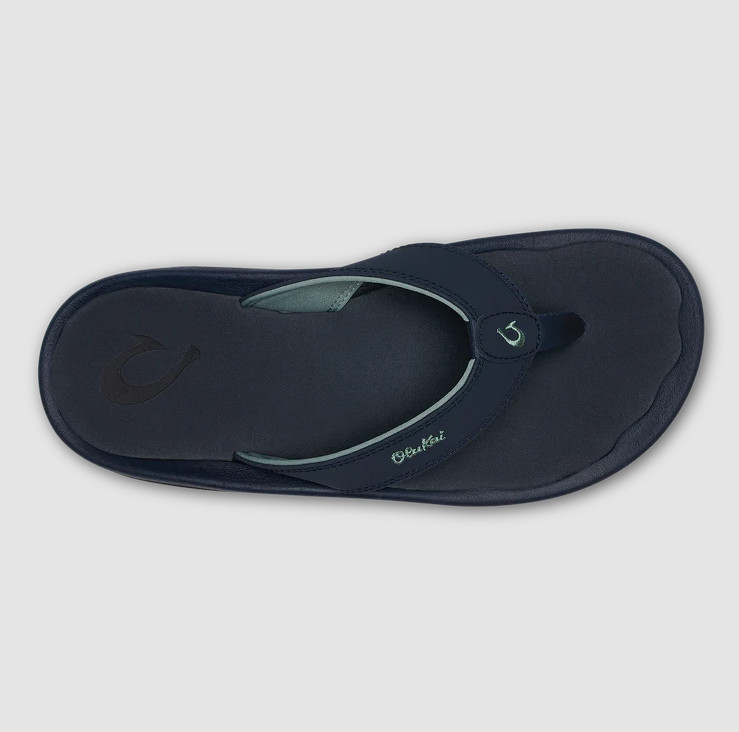 NEW AUTH OluKai Ohana Men’s Beach Sandals Water Resistant Flip Flops Trench Blue