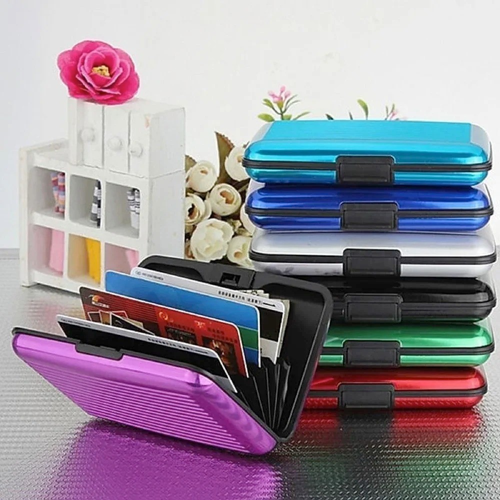 Aluminum Metal Pocket Business ID Credit Card Wallet Holder Waterproof Case Box