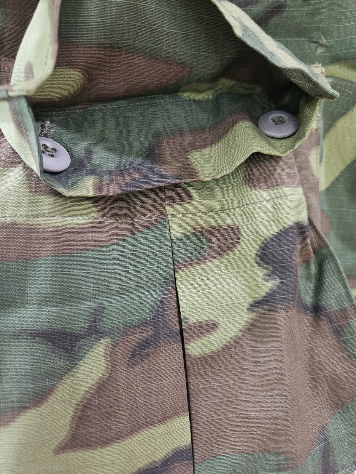 Vtg Vietnam Era ERDL Jungle Jacket Fatigue Poplin Med-Reg/ Mint-New Old Stock