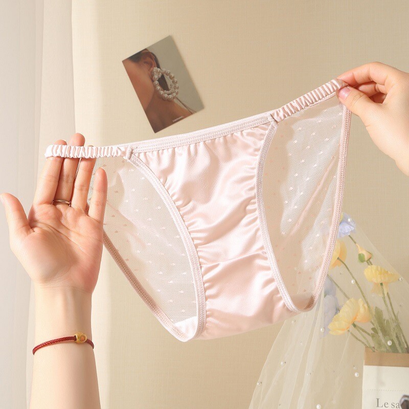 1/5 Pack Lot Womens Satin Silky Panties Underwear Sheer See Through String Brief