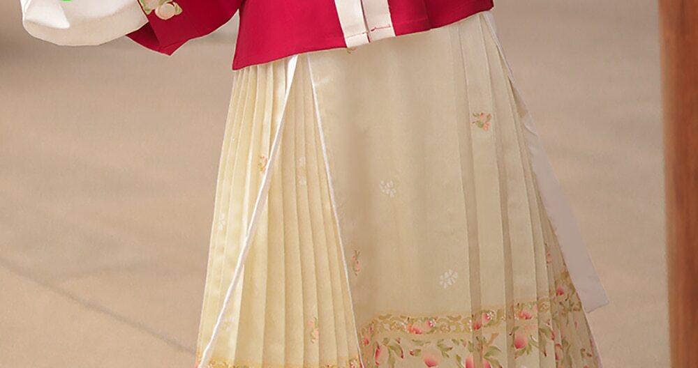 Autumn Hanfu Dress Rabbit Square Collar Top Women Embroidery Princess