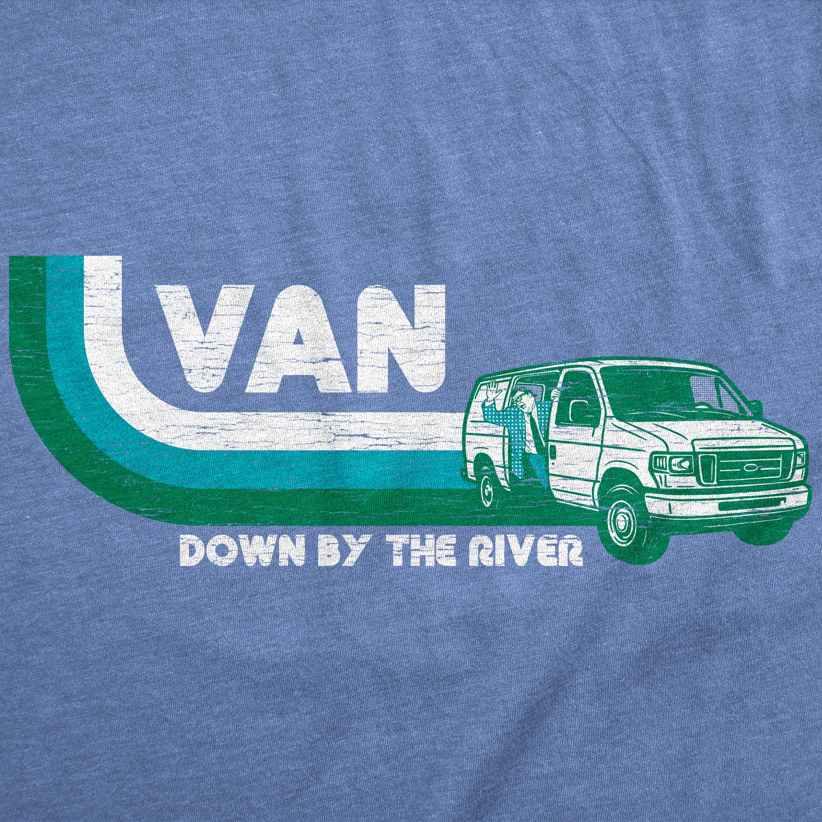 Mens Funny T Shirts Van Down By The River Sarcastic Retro Chris Farley Tee For