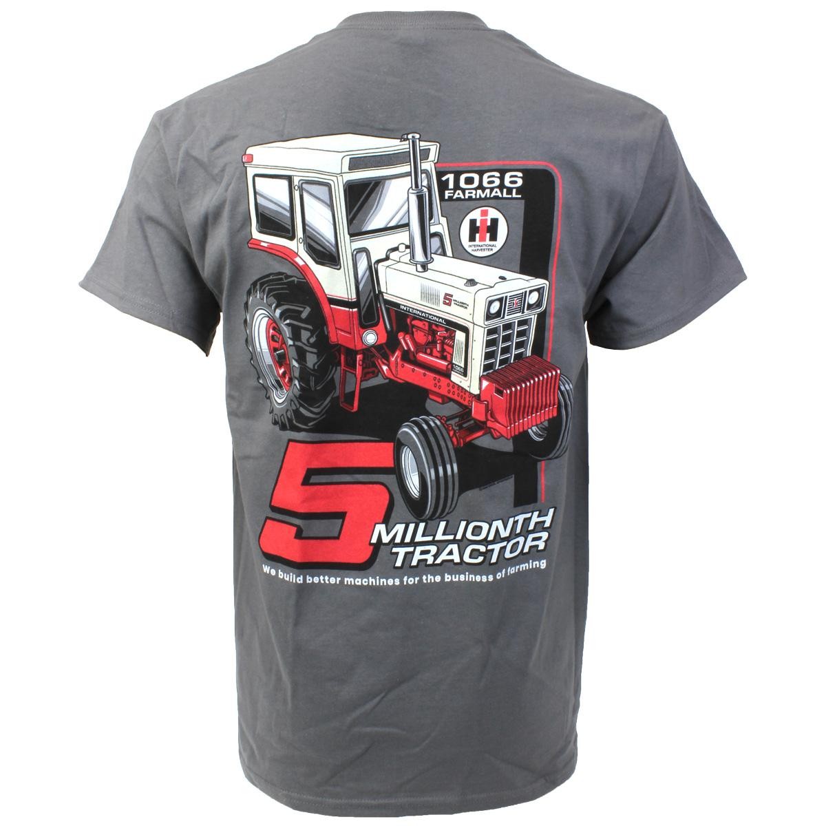 Adult IH Farmall 1066 5 Millionth Tractor Short Sleeve T-Shirt EXC-413