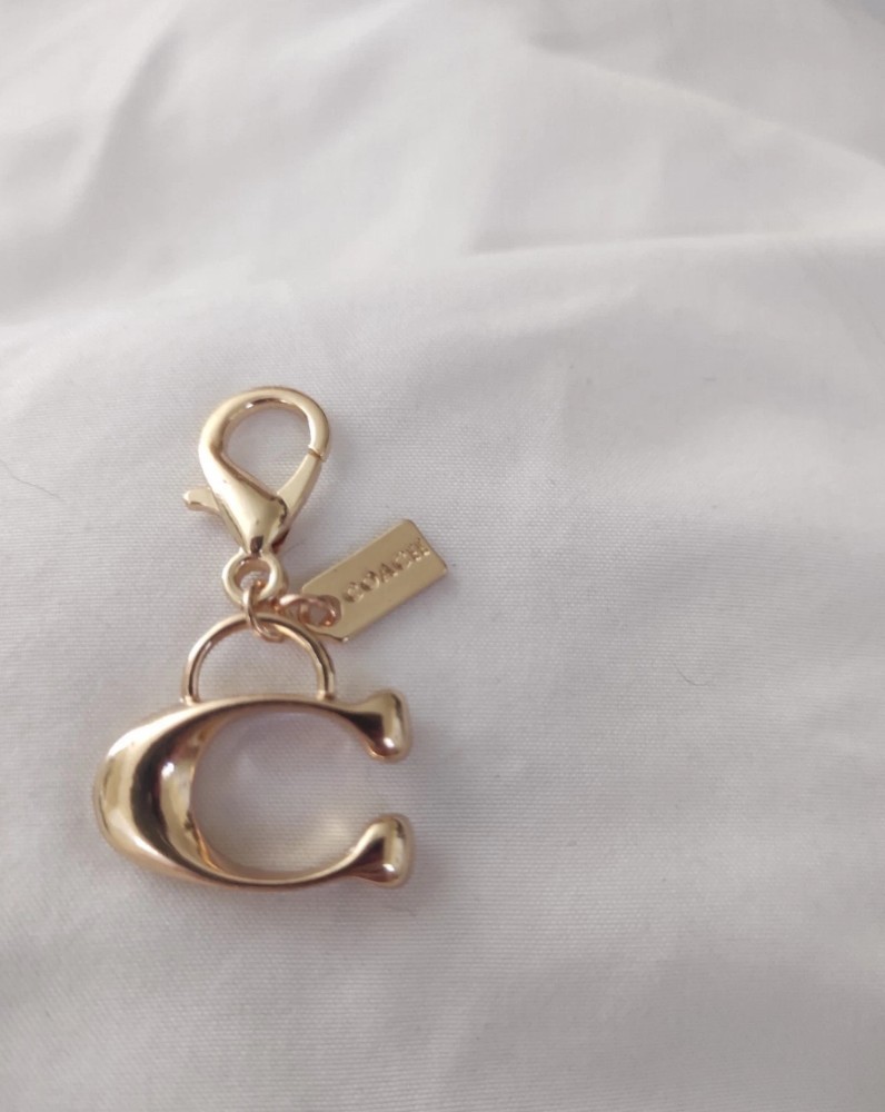 Coach Stamped Keychain Or Decorative Purse Accessory