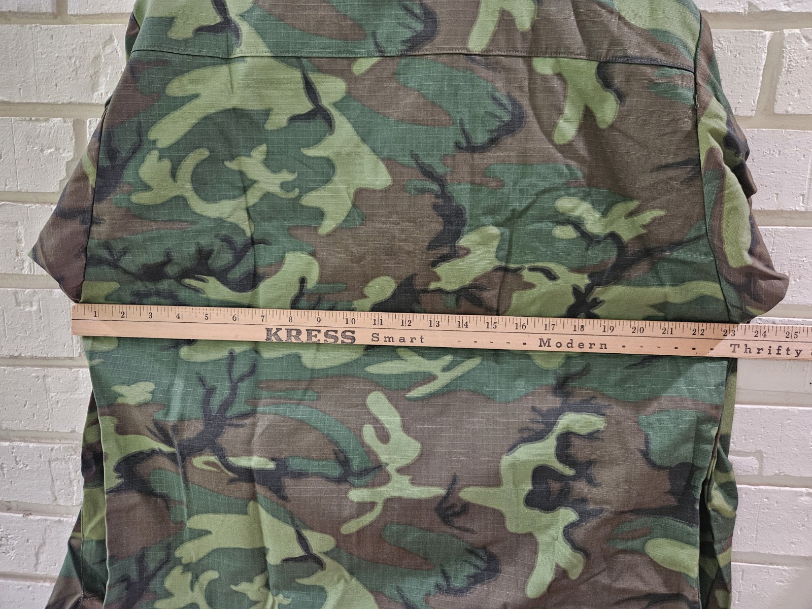 Vtg Vietnam Era ERDL Jungle Jacket Fatigue Poplin Med-Reg/ Mint-New Old Stock