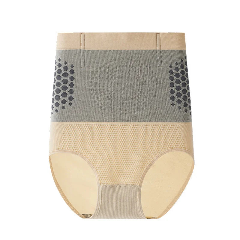 Women High Waist Abdomen Control Panties Magnetic Therapy Body Shaping Underwear
