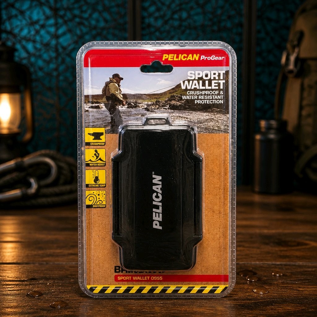Pelican ProGear Sport Wallet 0955 Case Black Crushproof Water Resistant NEW