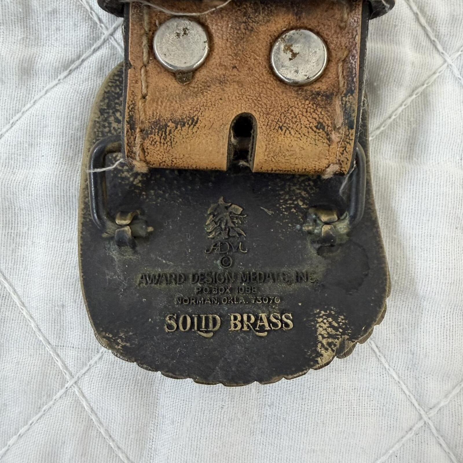 Vintage Wright Brothers 1903 Solid Brass Belt