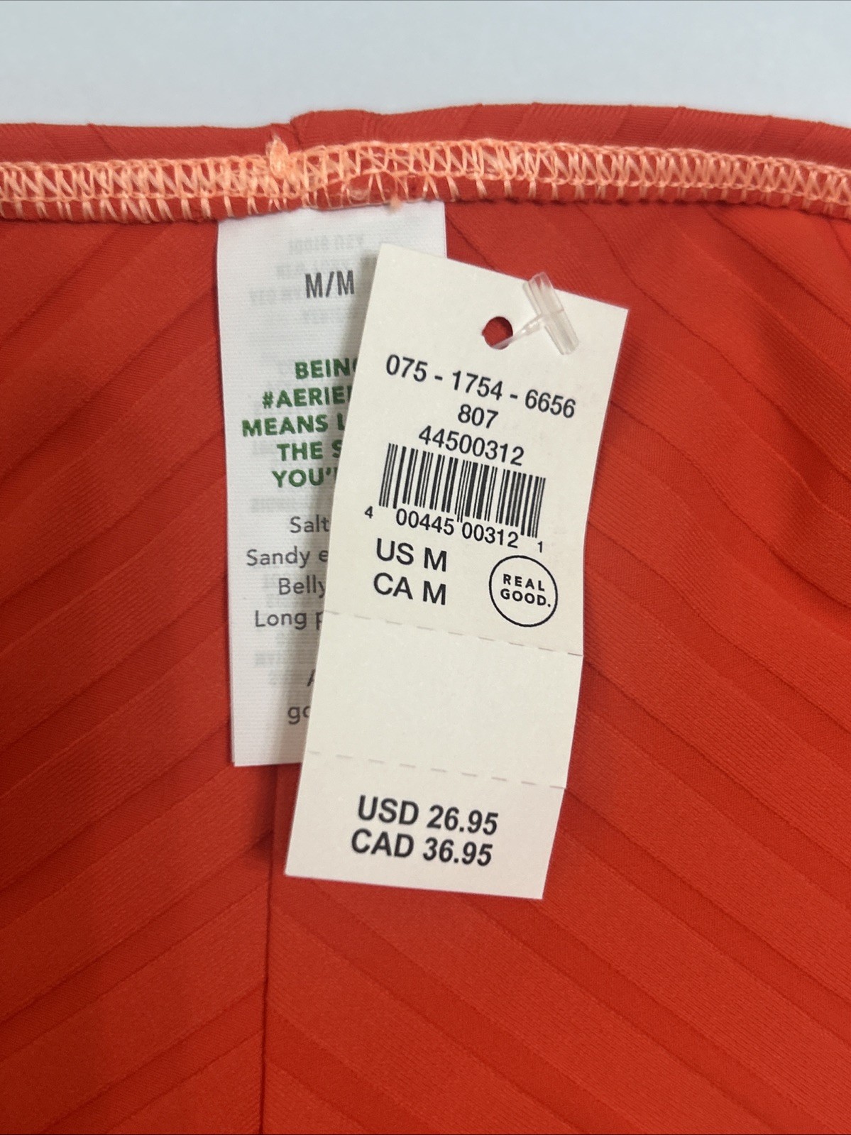 Aerie Ribbed Happy Cheeks Bikini Bottom Size Medium