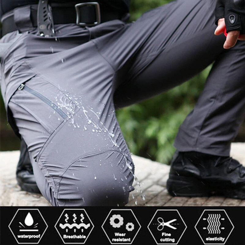 US Men Tactical Cargo Pants Soldier Straight-fit Work Combat Trousers Outdoor AA