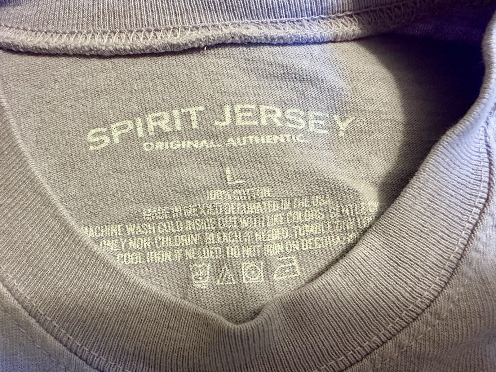 Denver Colorado Spirit Jersey Light Purple Adult Size Large EUC
