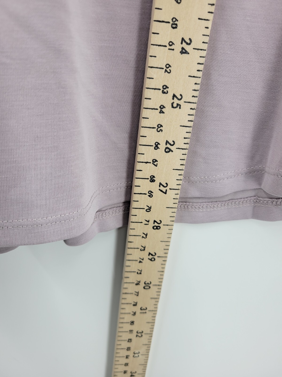 Adrianna Papell Top Womens Large Light Purple Sueded Tab Sleeve V Neck Pullover