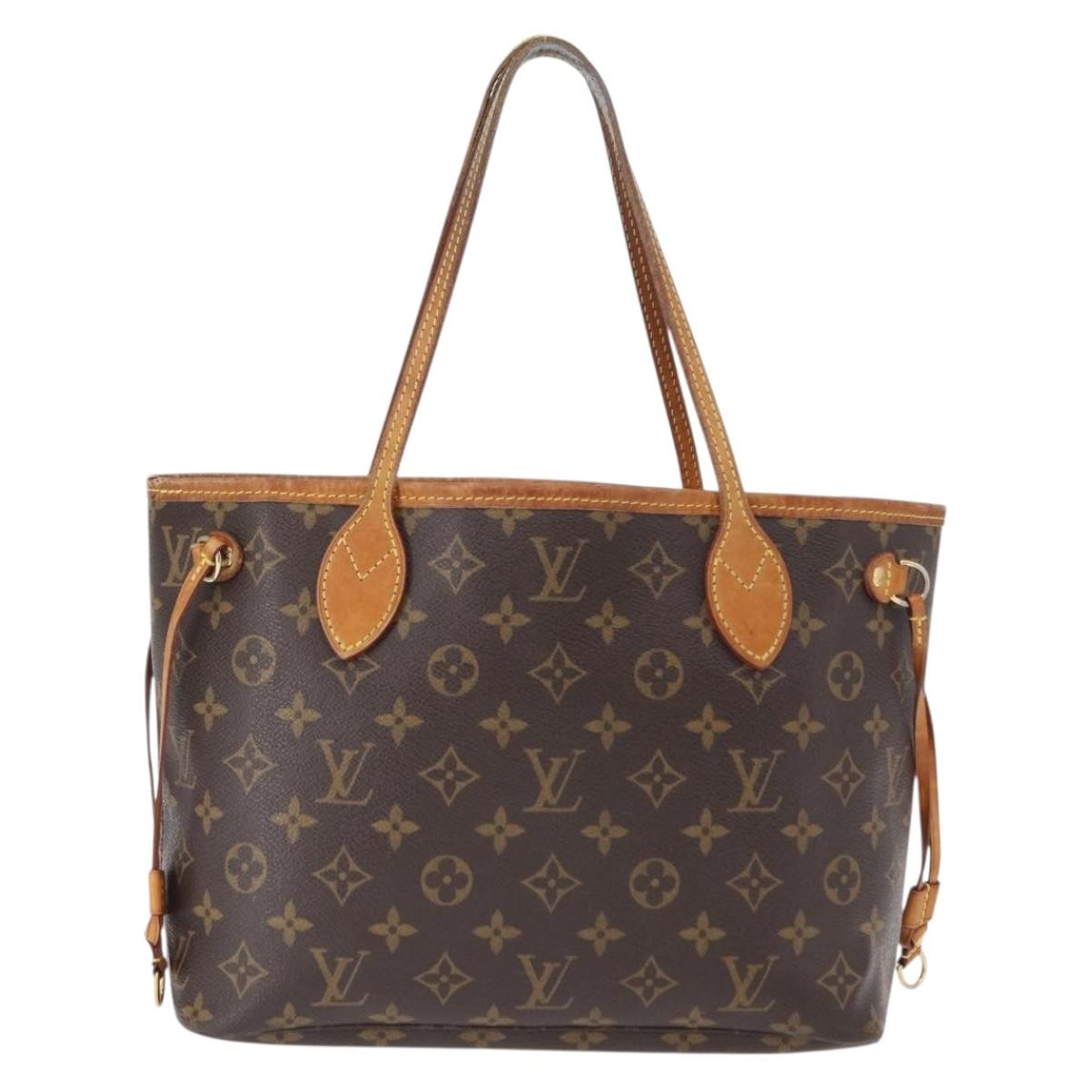 LOUIS VUITTON Monogram Neverfull PM Tote Bag M40155 LV Auth BA9297