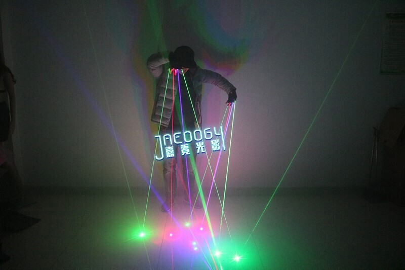 LED Light Glow Gloves DJ Dancer Bar Stage Show Color Laser Gloves Cosplay Props