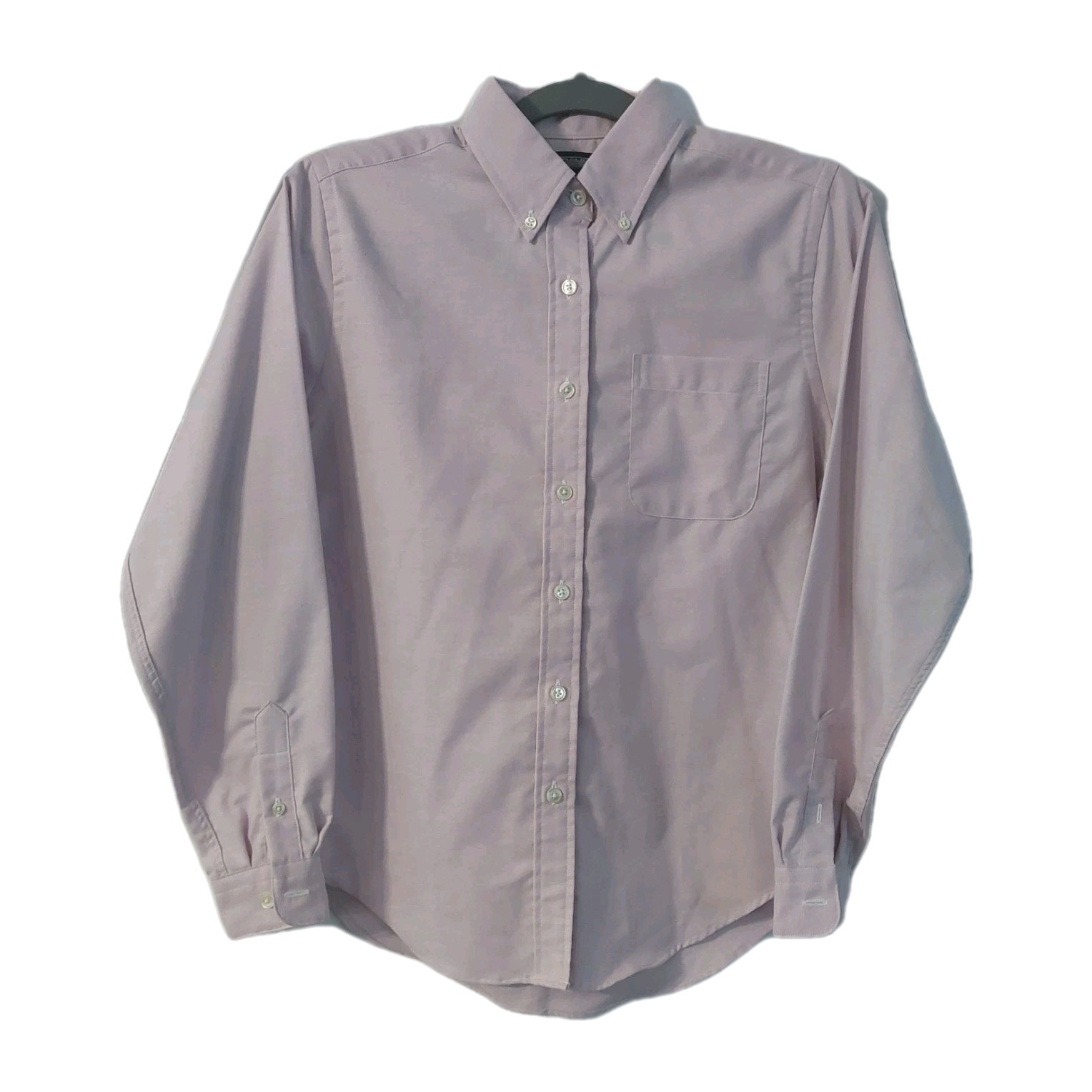 Lands’ End Women’s Shirt Size 6 Petite Light Purple No Iron Button Down