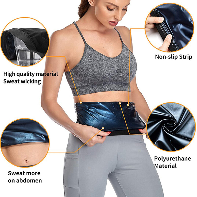 Waist Trimmer For Women Weight Loss Sauna Trainer Wrap Sweat Belt Stomach Shaper