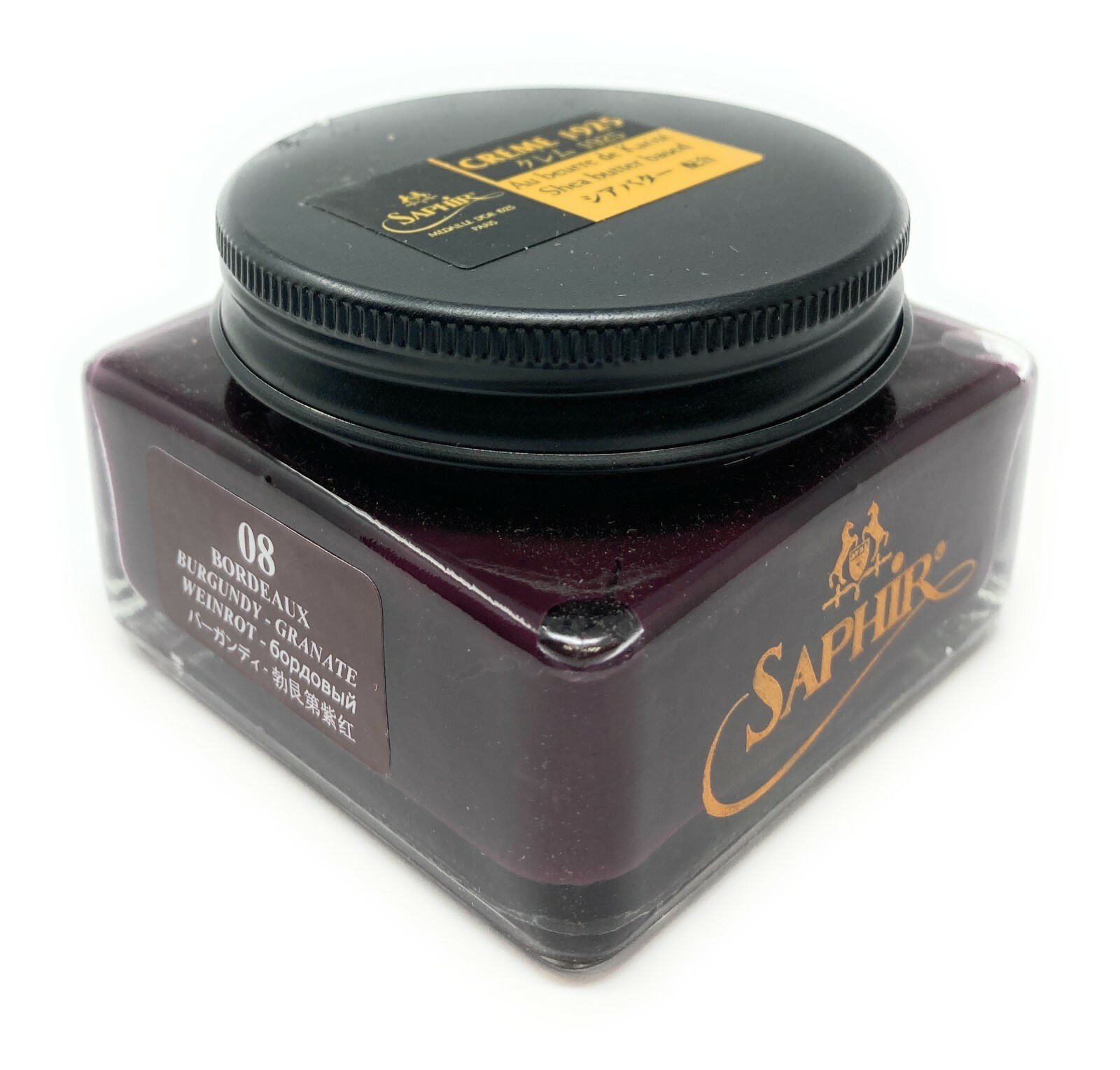 Burgundy Saphir Medaille d’Or Pommadier Shoe Cream 75ml Jar – Made in France