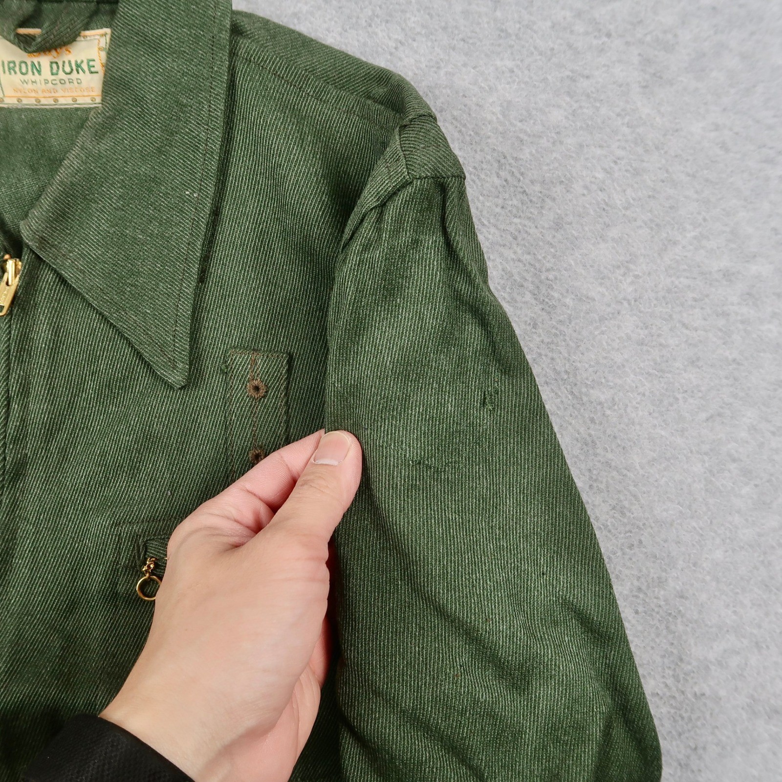 Vintage 60s Deadstock Days Iron Duke Whipcord Jacket Mens 40 Talon Zip Smiths