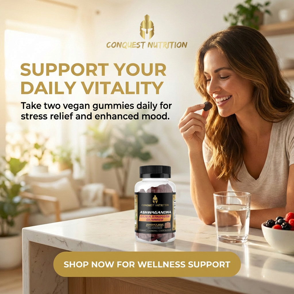 Ashwagandha Extra Strength Gummies – 60 Vegan Gummies for Enhanced Wellness