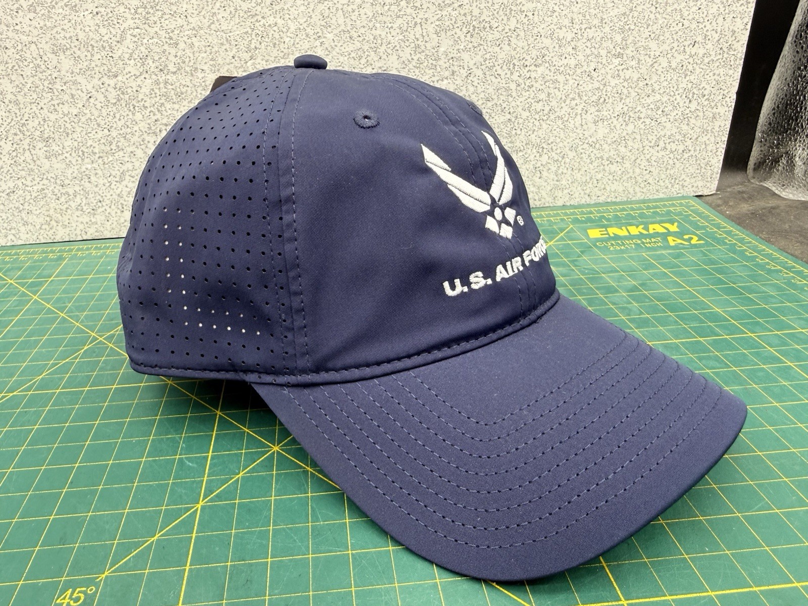 United States Air Force USAF New Wing Logo Blue StrapBack Hat Cap – by The Game