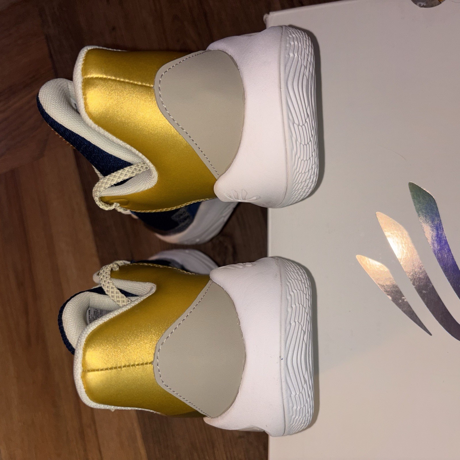 Under Armour GS Curry 11 CM Basketball Gold Blue Size 7Y