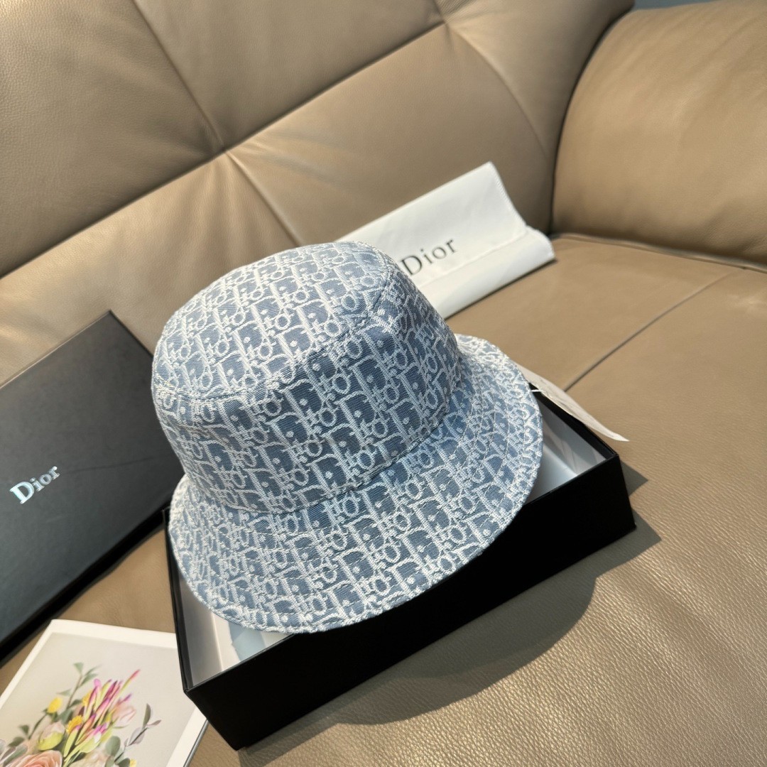 Prada Women’s Blue Spring/Summer Jacquard Bucket Hat