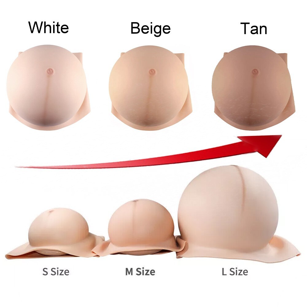 Silicone Fake Pregnant Belly Pregnancy Tummy For Crossdresser Cosplayer