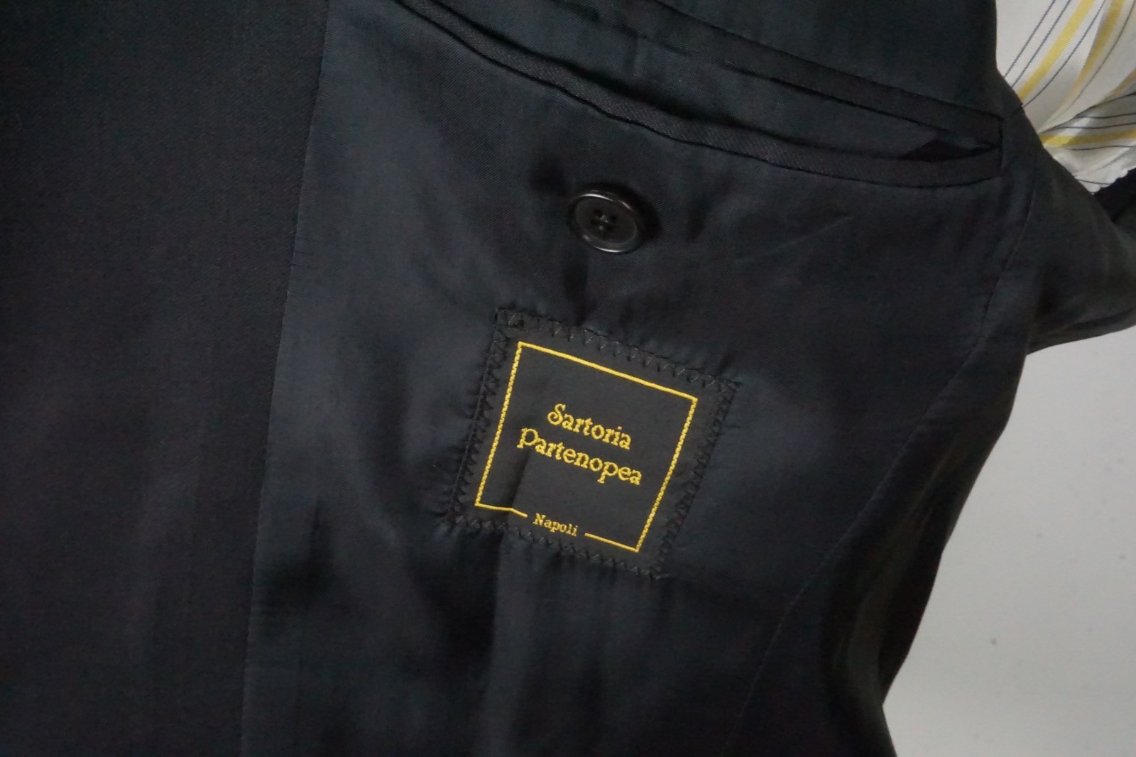 Sartoria Partenopea S140s Wool Solid Blue 2 Pc Suit Jacket Pants 38 US BRAND NEW