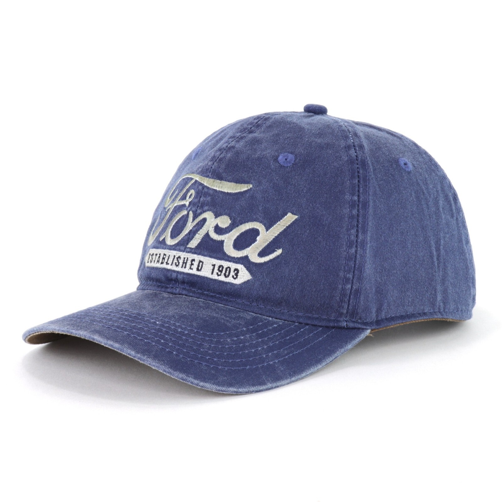 Ford Established 1903 Weathered Blue Embroidered Baseball Hat Cap Unstructured