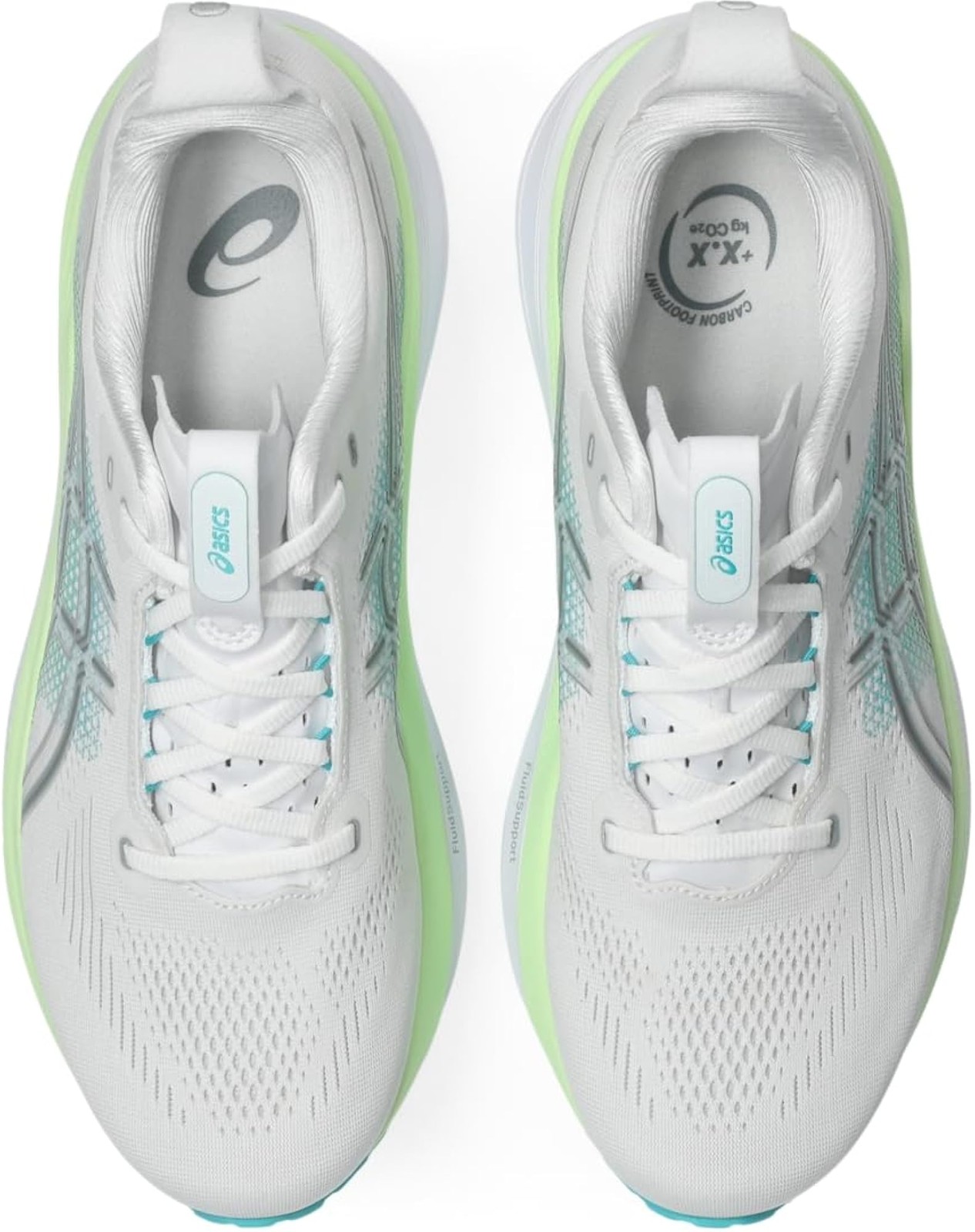 ASICS, Men’s, Gel-Kayano 33, White/Energy Aqua, 12, Wide – White/Energy Aqua – 1