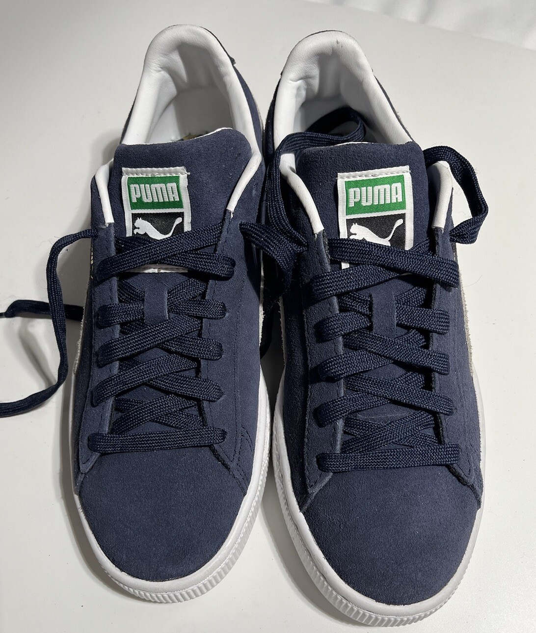 Puma Suede Shoes Sneakers Dark Blue Unisex Size 7 US 6 UK 39 EUR Great Condition