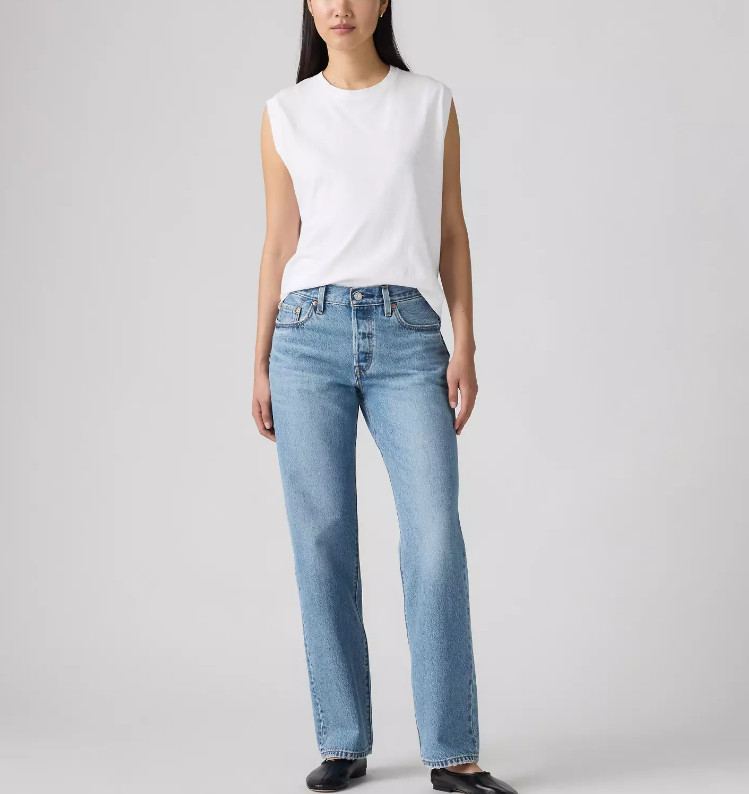 LEVI’S 501® ’90s Women’s Jeans, In Love With You – Medium Wash